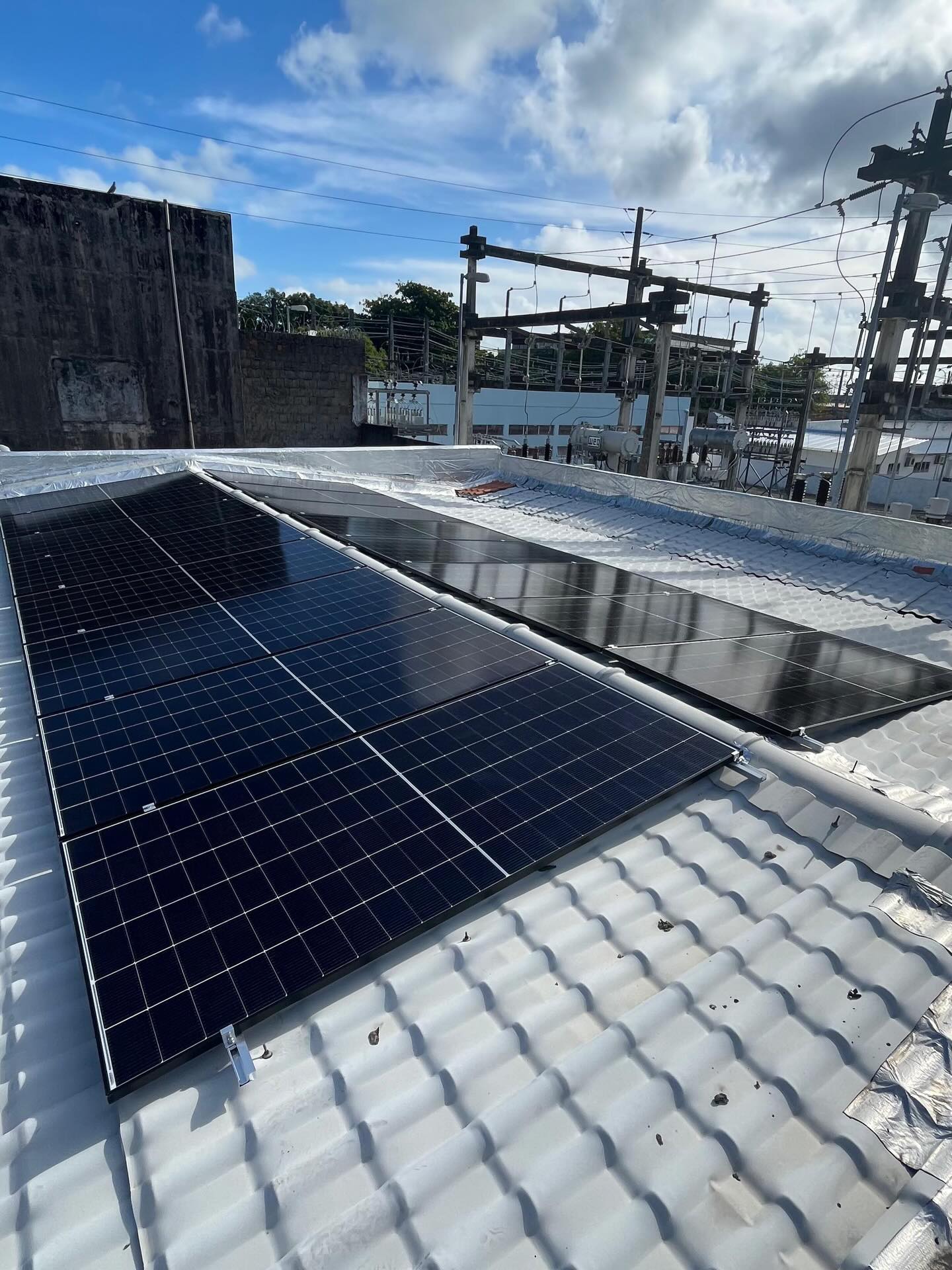 Sistema fotovoltaico instalado